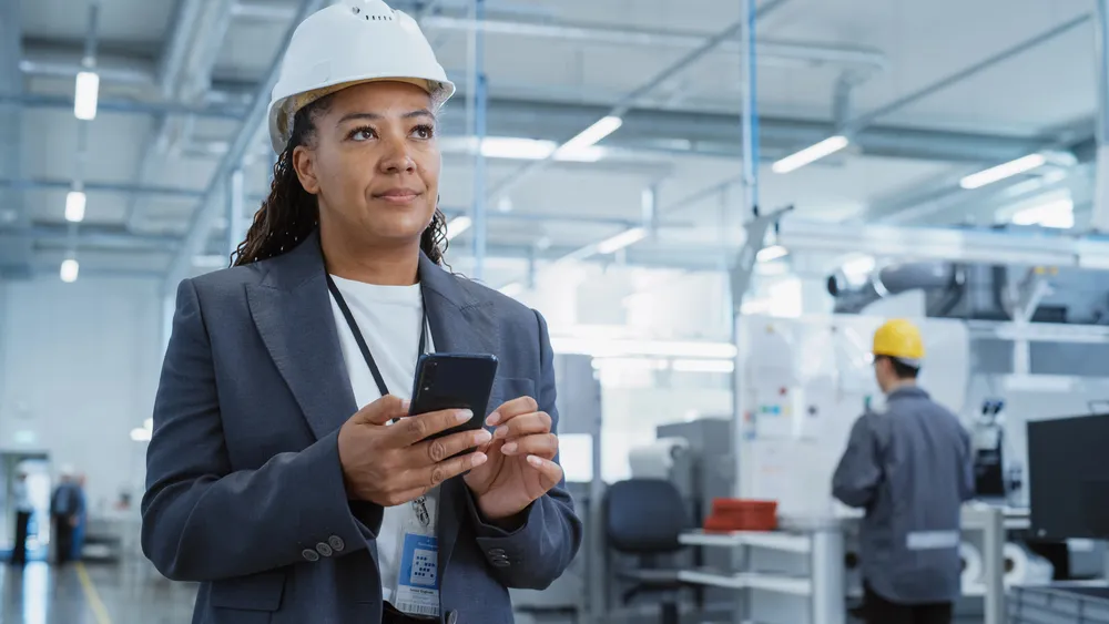 Manufacturing factory warehouse and industrial communication image placeholder